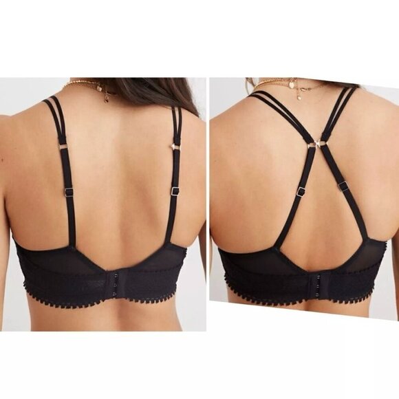 NWT Aerie Hot Pink Real Power Wireless Push Up Joy Convertible Lace Bra - 34A - Picture 6 of 7